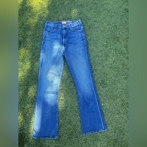 MOTHER Straight Leg Blue Jeans